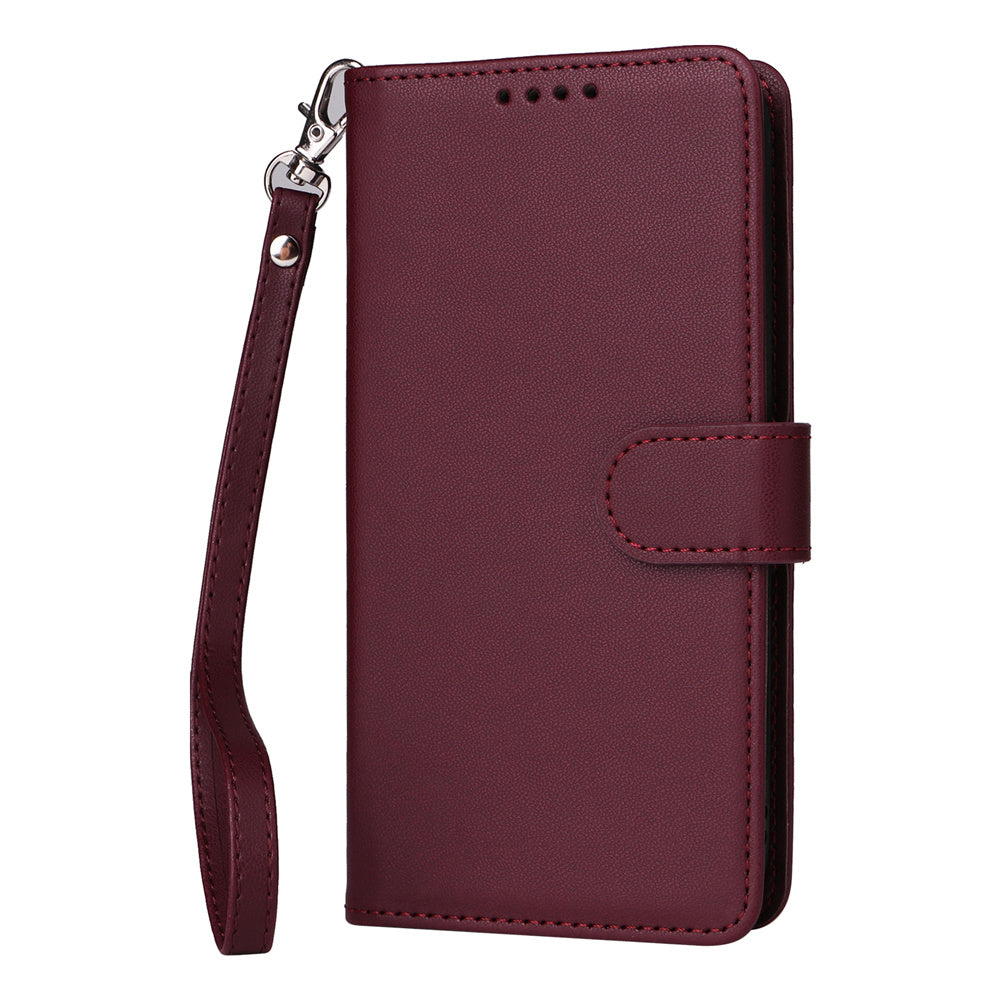 Luxury 2-in-1 Detachable Wallet Case – Magnetic Leather Folio, Card Holder, Kickstand, Secure Clasp, Stylish & Durable Protection