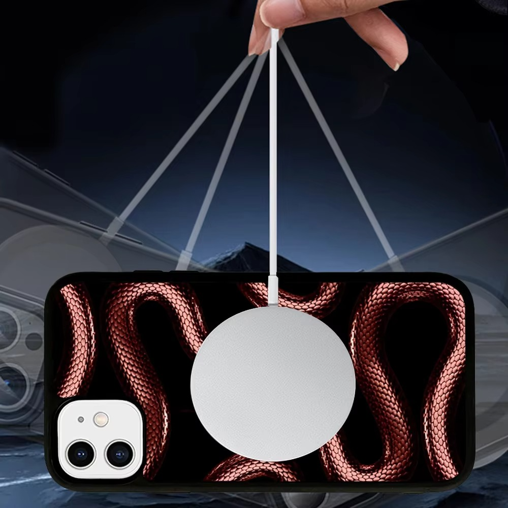 Premium Apple iPhone Hülle, MagSafe-kompatibel, Kameraobjektiv- und Bildschirmschutz, ultra dünn, stoßfest, magnetisch, vollständiger Rundumschutz, vollständige Metall-Schutzhülle