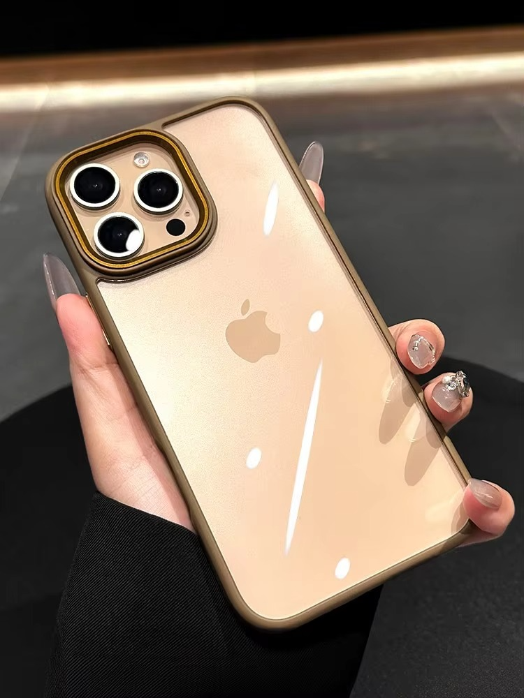 Luxury Metal Camera Protection Case - Transparent Acrylic PC & TPU Armor, Shockproof Durable Cover | Case for iPhone