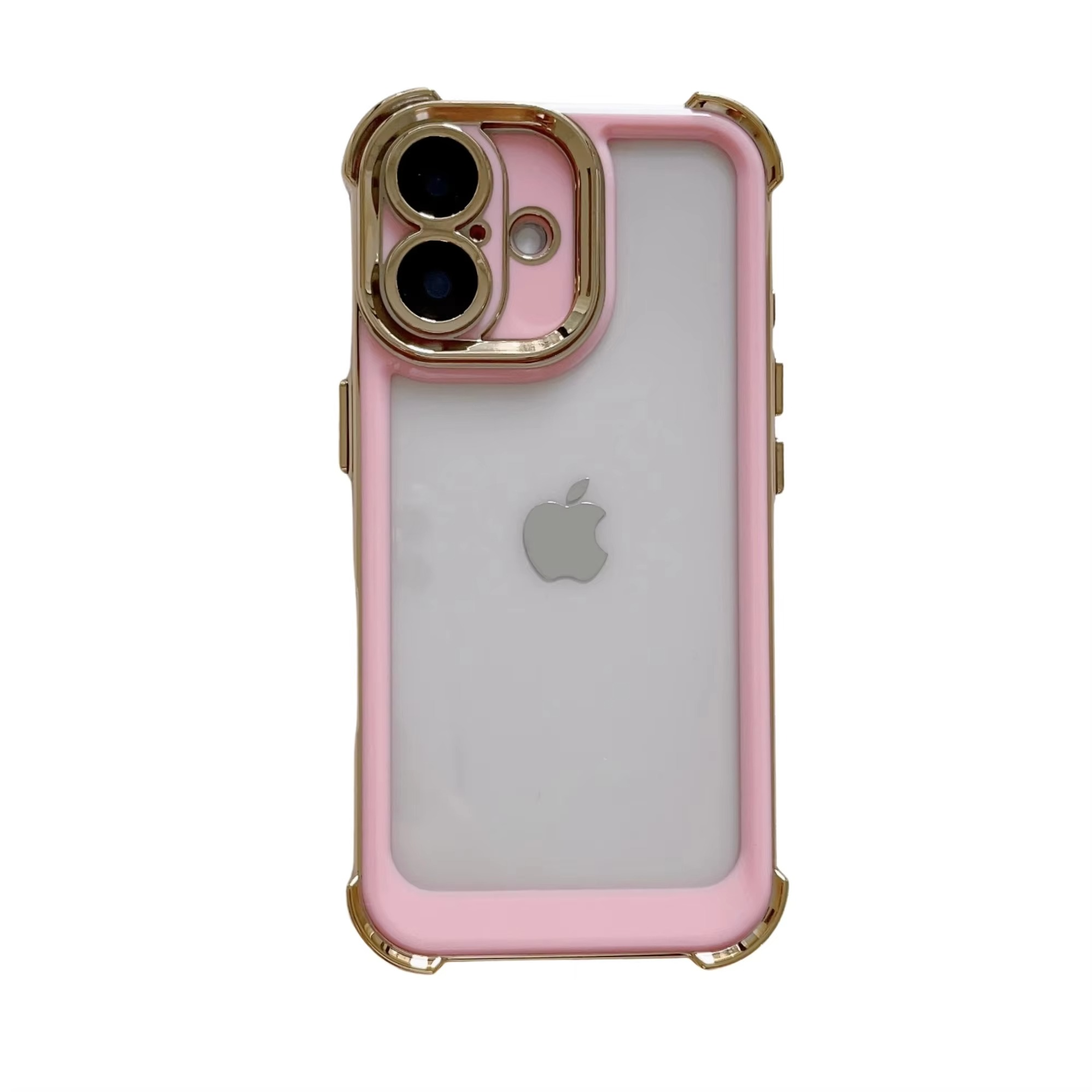 Luxury Plating Shockproof Case - Double Color Silicone Cover with Airbag Protection, Durable & Stylish Design | Case for iPhone