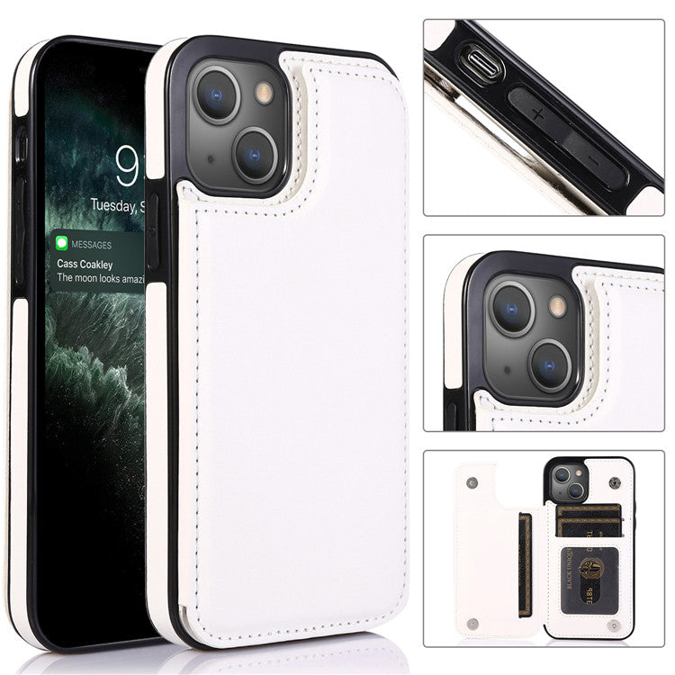 Luxury PU Leather Wallet Case – Kickstand, Card Holder Slots, Durable Shockproof Cover, Elegant Magnetic Closure for iPhone Models