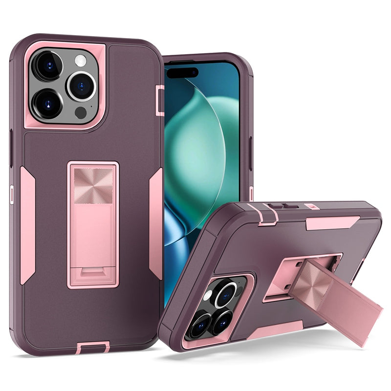 Shockproof Kickstand Case – Magnetic Holder Adsorption Cover for iPhone Models, Durable and Protective Design