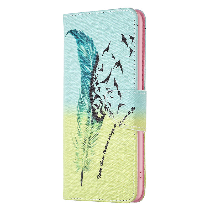 Premium Leather Flip Wallet Case - Magnetic Plum Blossom Phone Cover with Card Holder, Stand Function, and Secure Closure