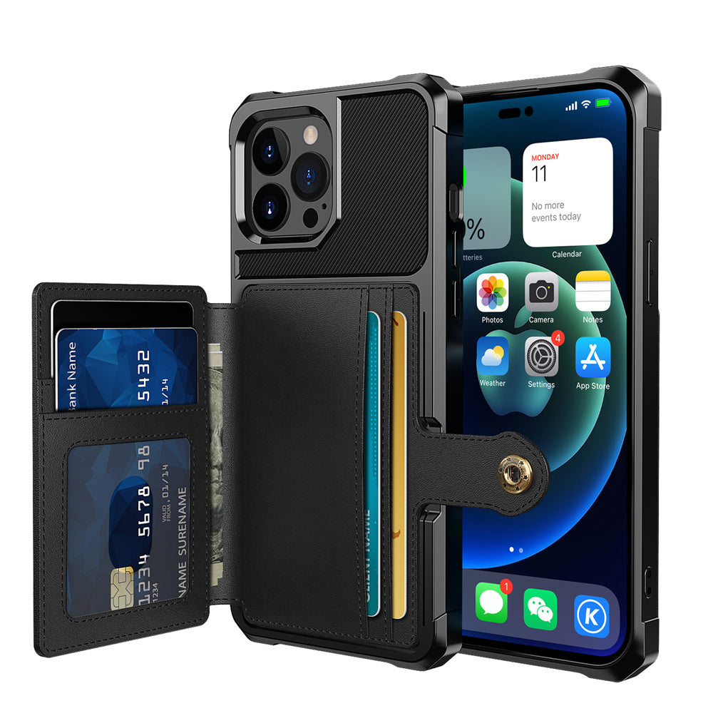 Premium Magnetic Wallet iPhone Case – Stand, Card Slot, Anti-Drop Protection, Stylish & Durable Cover | Case for iPhone