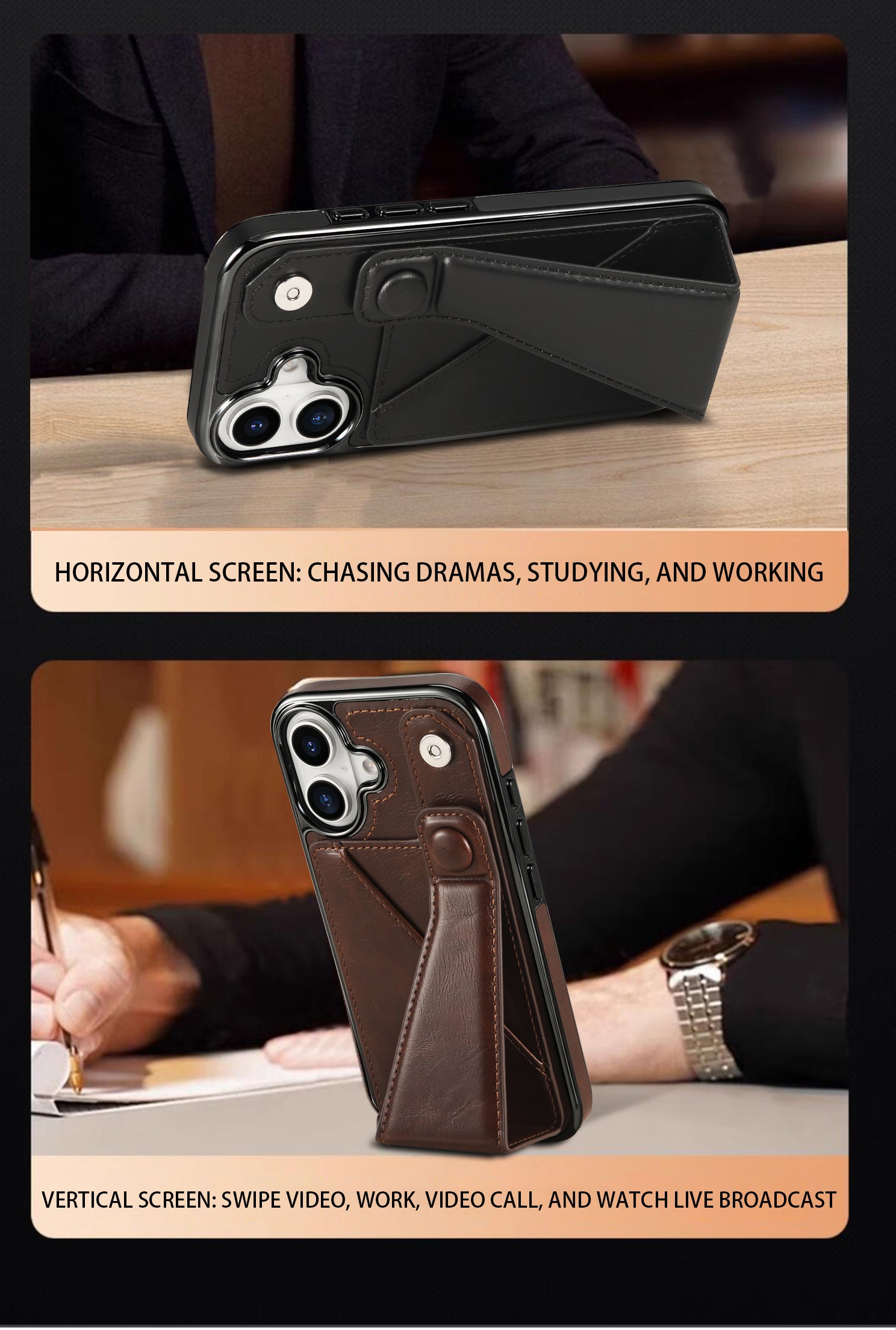 Luxury Electroplated Leather Phone Case – Stand Card Holder, Premium Anti-Fall Protection, Stylish Design, and Durable Cover for Ultimate Convenience