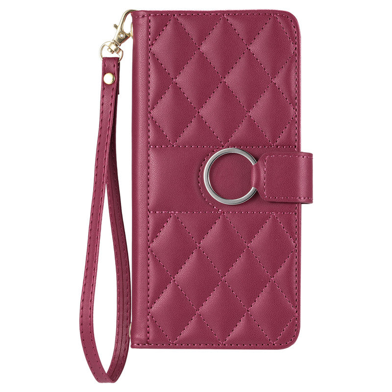 Luxury Leather Flip Phone Case – Premium Wallet, Bracket Protection,  Elegant Cover with Card Slots, Durable & Functional