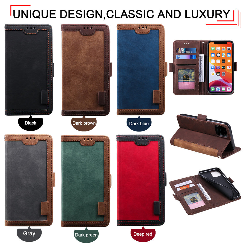 Luxury Leather Flip Case – Premium Wallet Cover, Magnetic Closure, Card Slots, Shockproof Protection, Elegant Design for iPhone