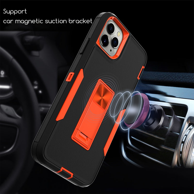 Shockproof Kickstand Case – Magnetic Holder Adsorption Cover for iPhone Models, Durable and Protective Design