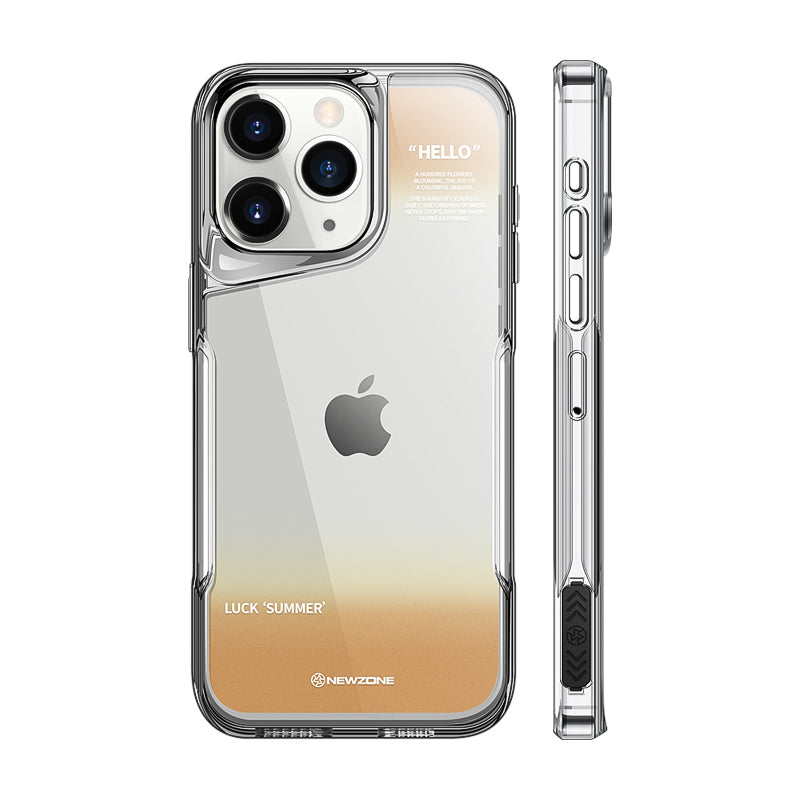 Luxury Plating Soft Rubber iPhone Case - High-Transparency Back, Lens Protection, Shockproof Border Design | Case for iPhone