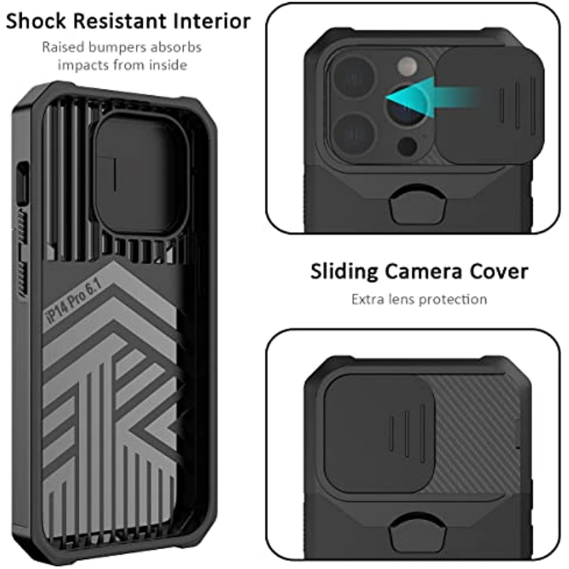 Magnetic Ring Card Slot Case – Shockproof Stand Cover for iPhone Models