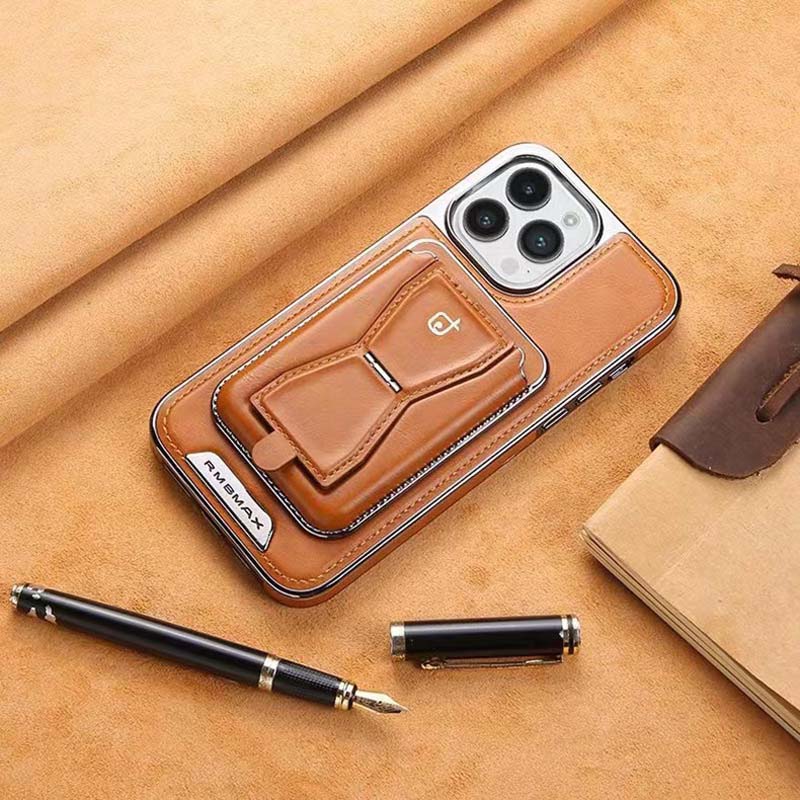 Luxury Leather Wallet Stand Phone Case – Card Holder, Premium Protection, Durable Flip Cover, and Stylish Design for iPhone Models