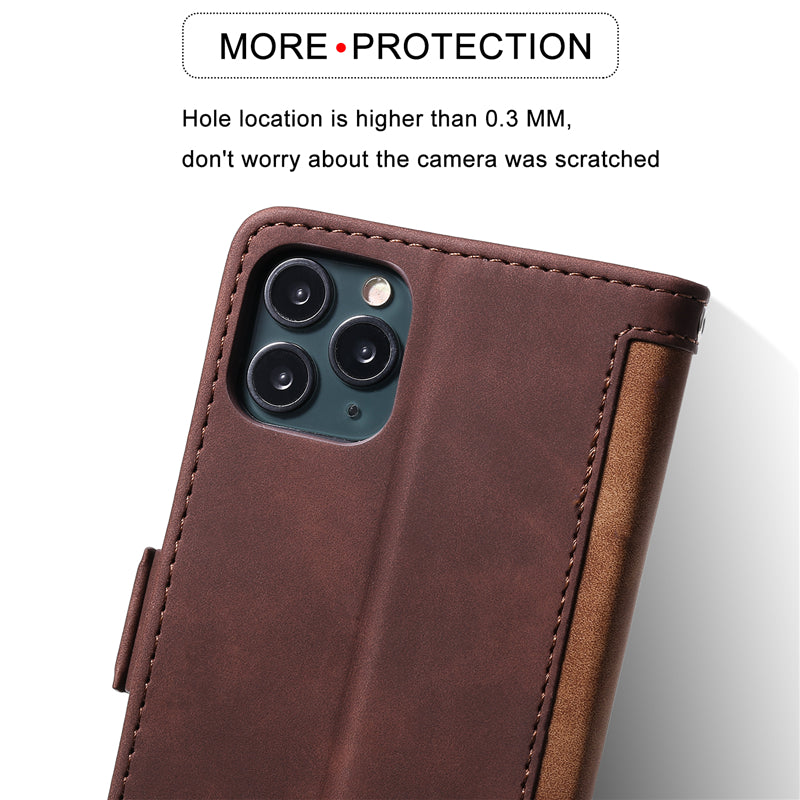 Luxury Leather Flip Case – Premium Wallet Cover, Magnetic Closure, Card Slots, Shockproof Protection, Elegant Design for iPhone