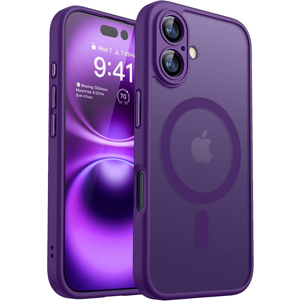 Premium Magnetic Armor Shockproof iPhone Case Wireless Charging, Matte Translucent Protection, Durable and Stylish Cover