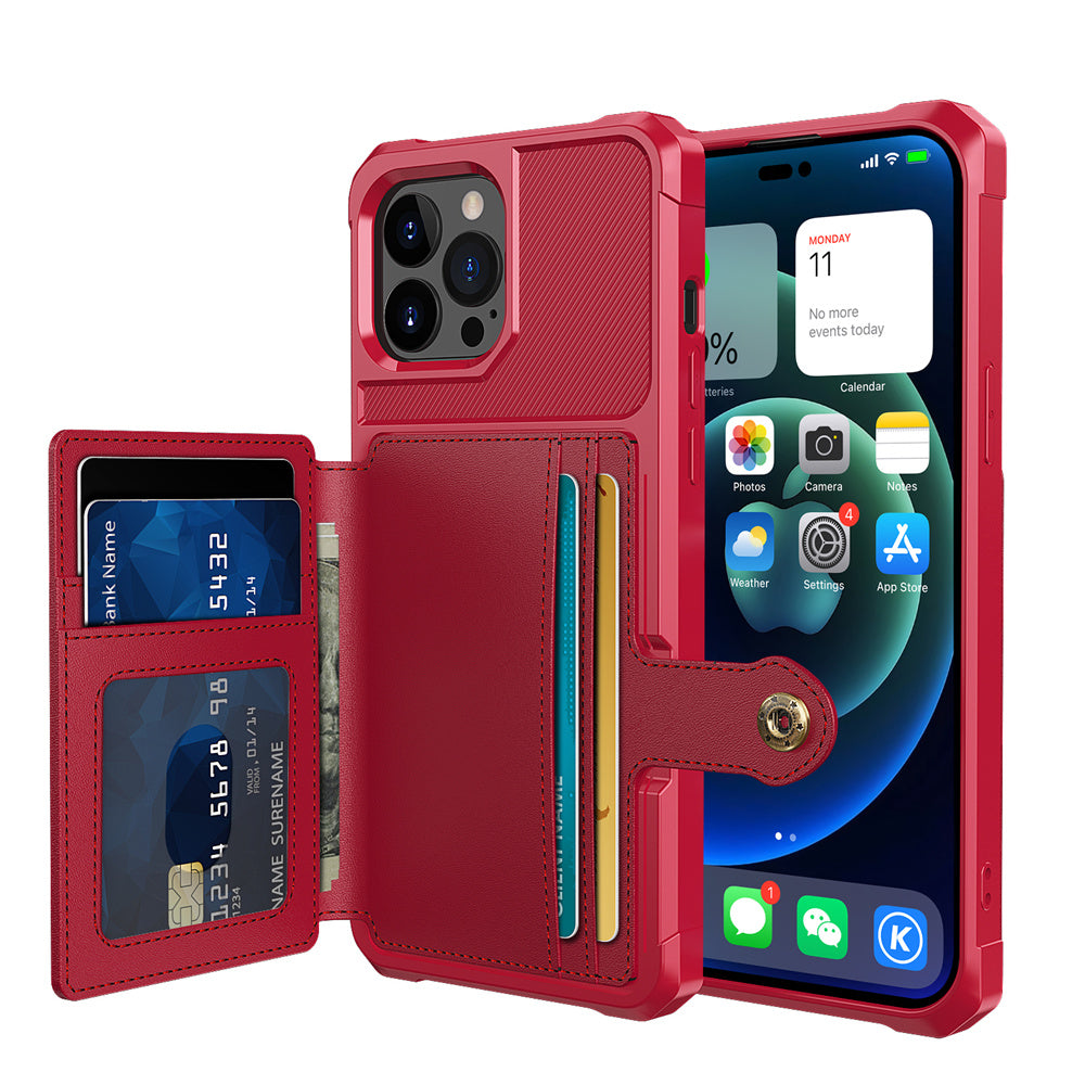 Premium Magnetic Wallet iPhone Case – Stand, Card Slot, Anti-Drop Protection, Stylish & Durable Cover | Case for iPhone