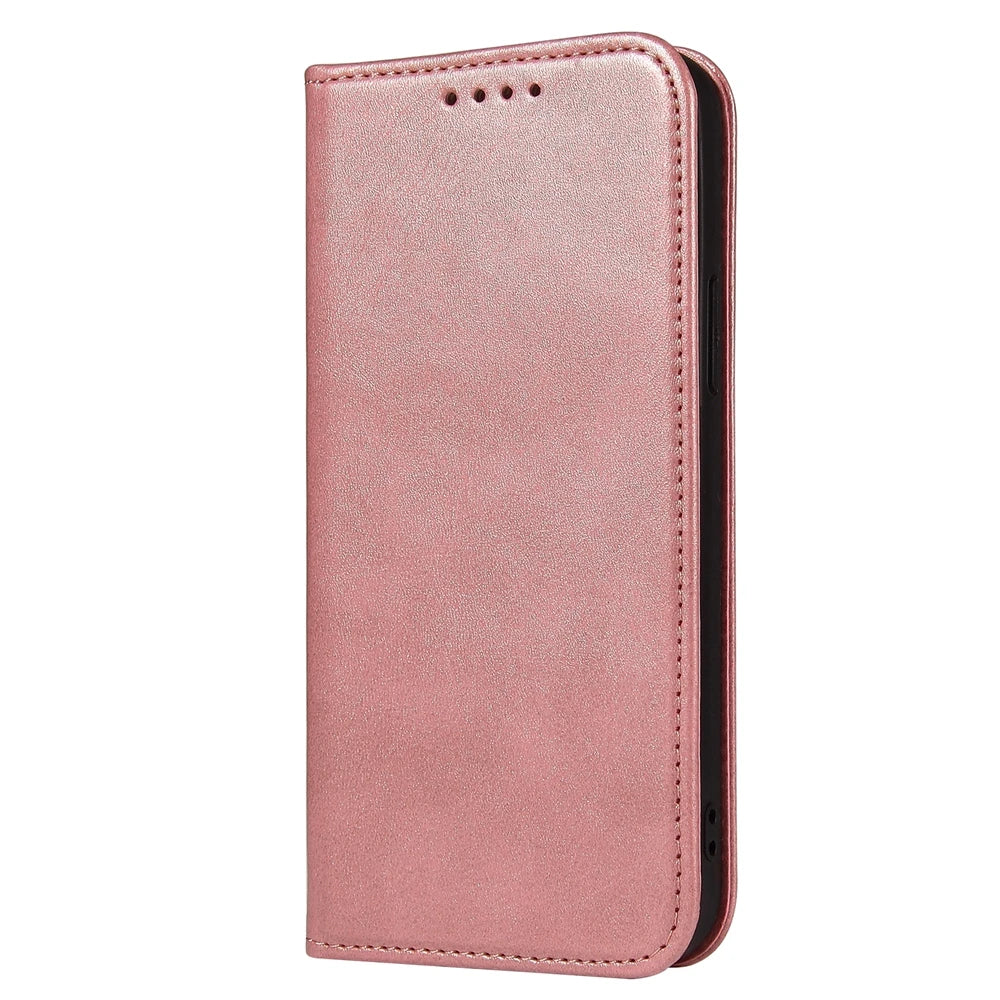 Luxury Magnetic Leather Flip Case – Premium Wallet Cover with Card Slots, Shockproof Protection, and Magnetic Closure for iPhone Models