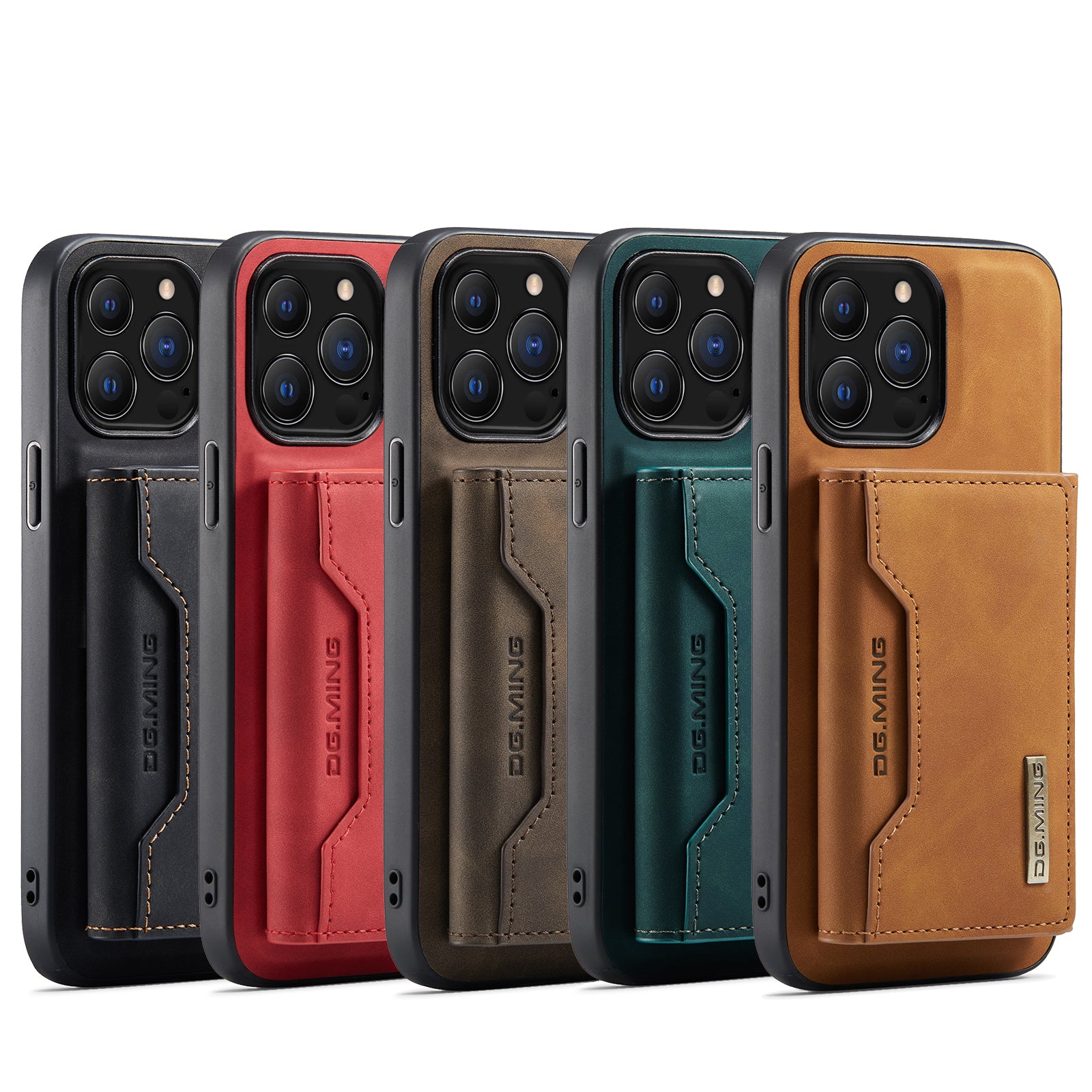 2-in-1 Detachable Magnetic Leather Wallet iPhone Case – Card Holder, Pocket Cover, Shockproof Protection for iPhone Models