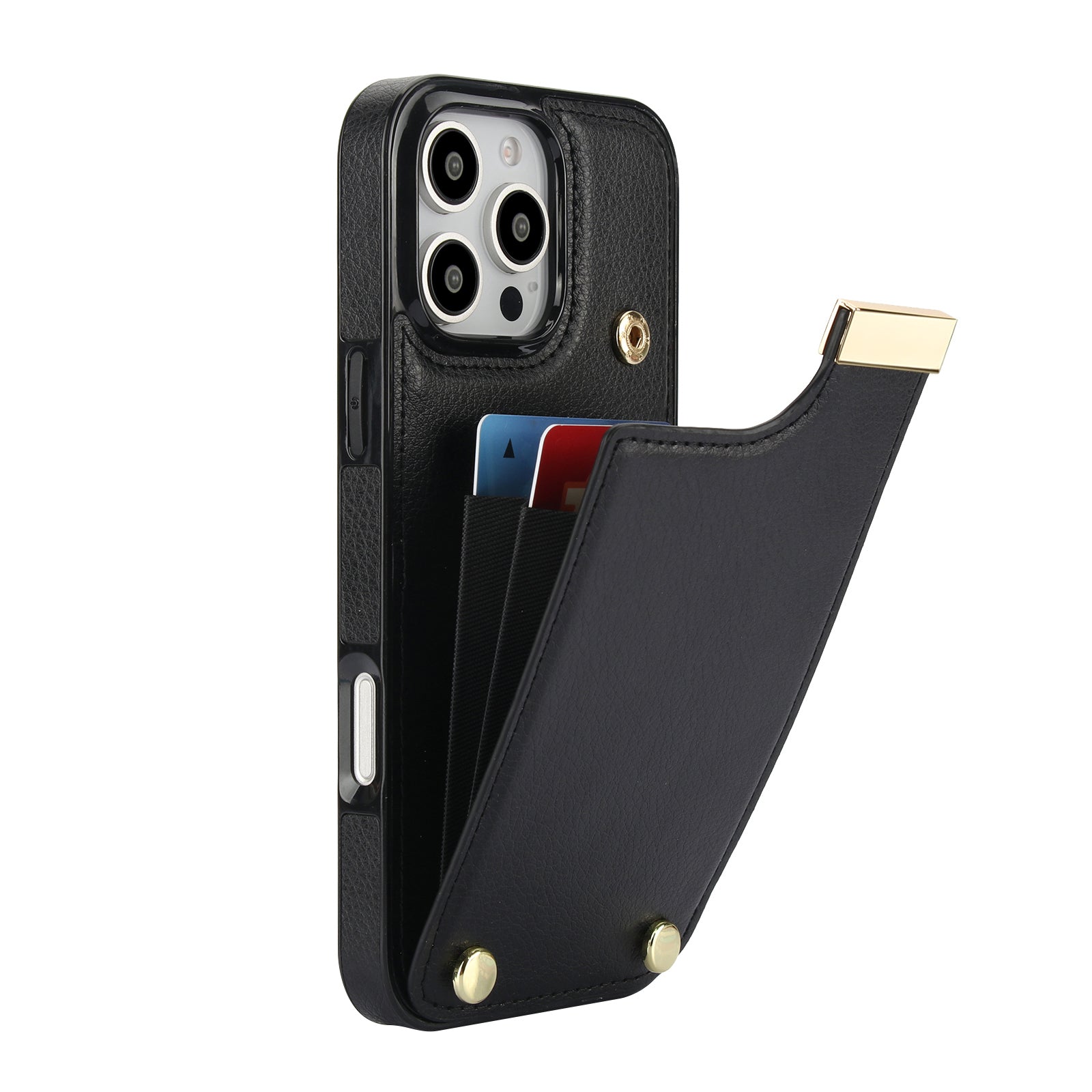 Shockproof Leather Wallet Case – Flip Cover with Card Holder, Secure Pocket, Durable Protection for iPhone Models