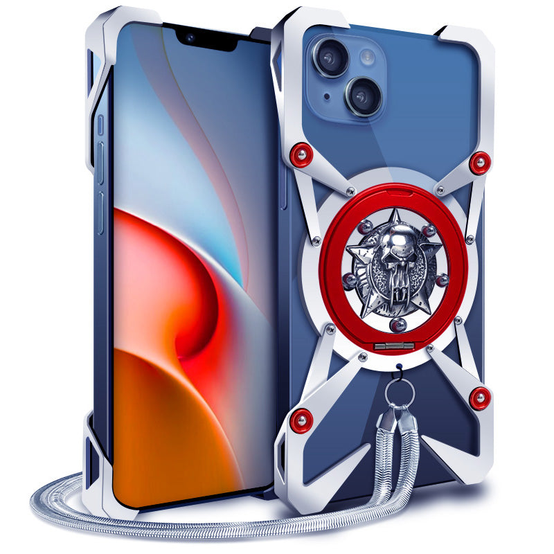 Luxury Zimon Thor Heavy-Duty Metal Armor Case – Aluminum Protective Back Cover for iPhone Models, Durable and Stylish Design