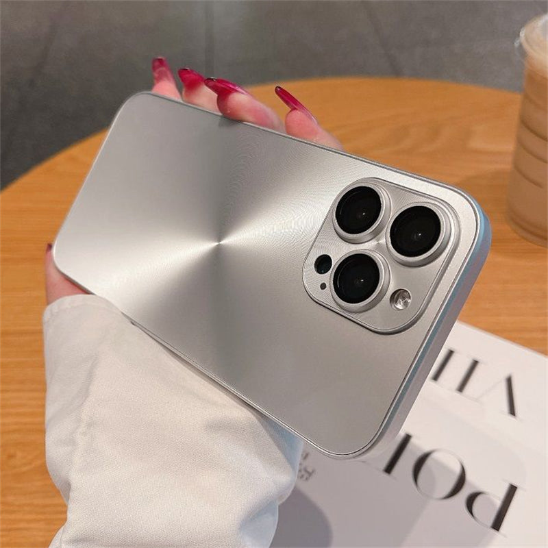 Luxury Matte Laser Aurora CD Pattern iPhone Case Cover, Stylish Protection for iPhone 16 15 14 13 12 11 Pro Max Plus