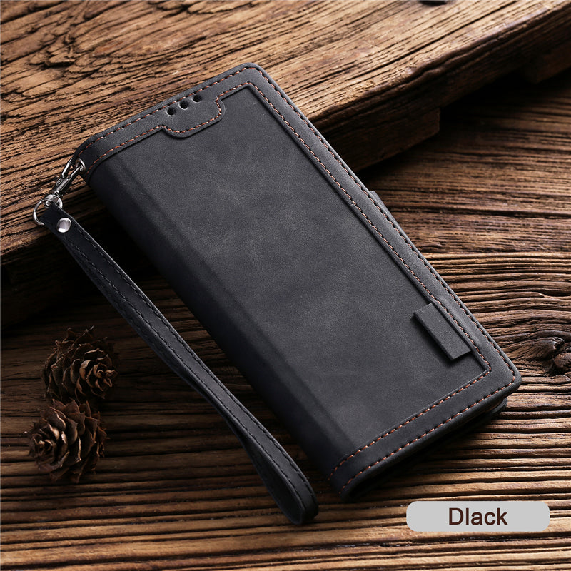 Luxury Leather Flip Case – Premium Wallet Cover, Magnetic Closure, Card Slots, Shockproof Protection, Elegant Design for iPhone